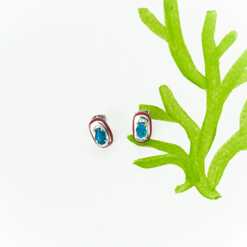 Oval Color Earrings - Image 3