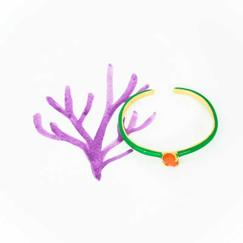 Coral Color Bangle - Image 6