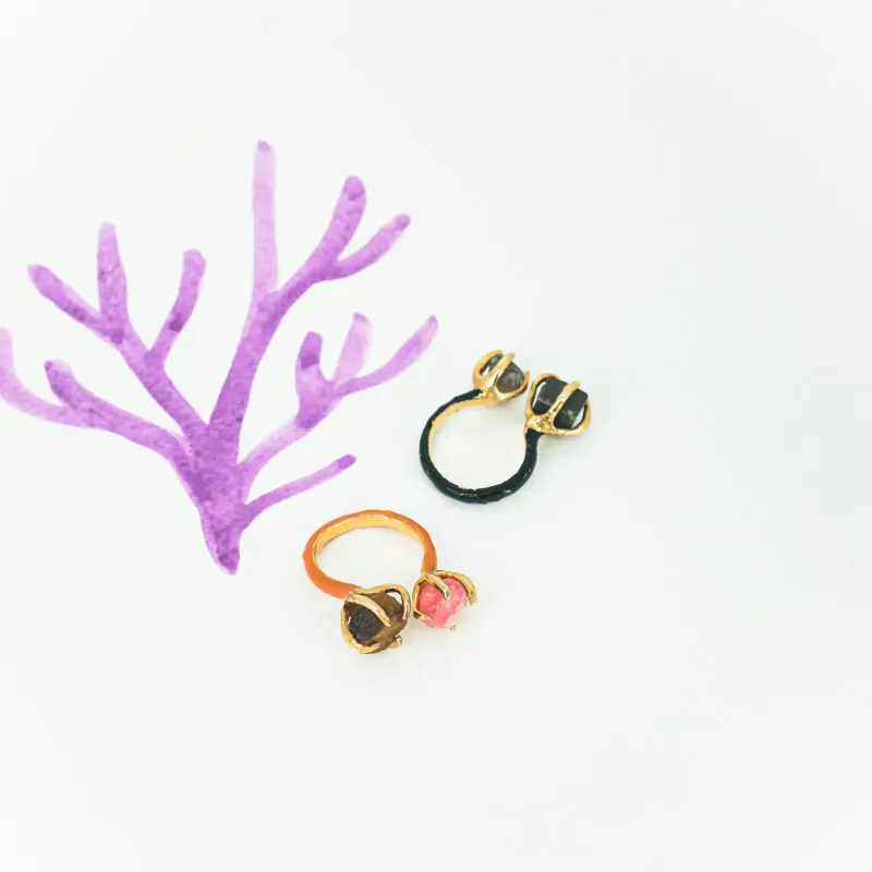Doble Coral Color Ring
