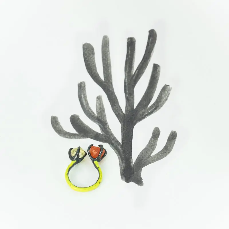 Doble Coral Color Ring - Image 3