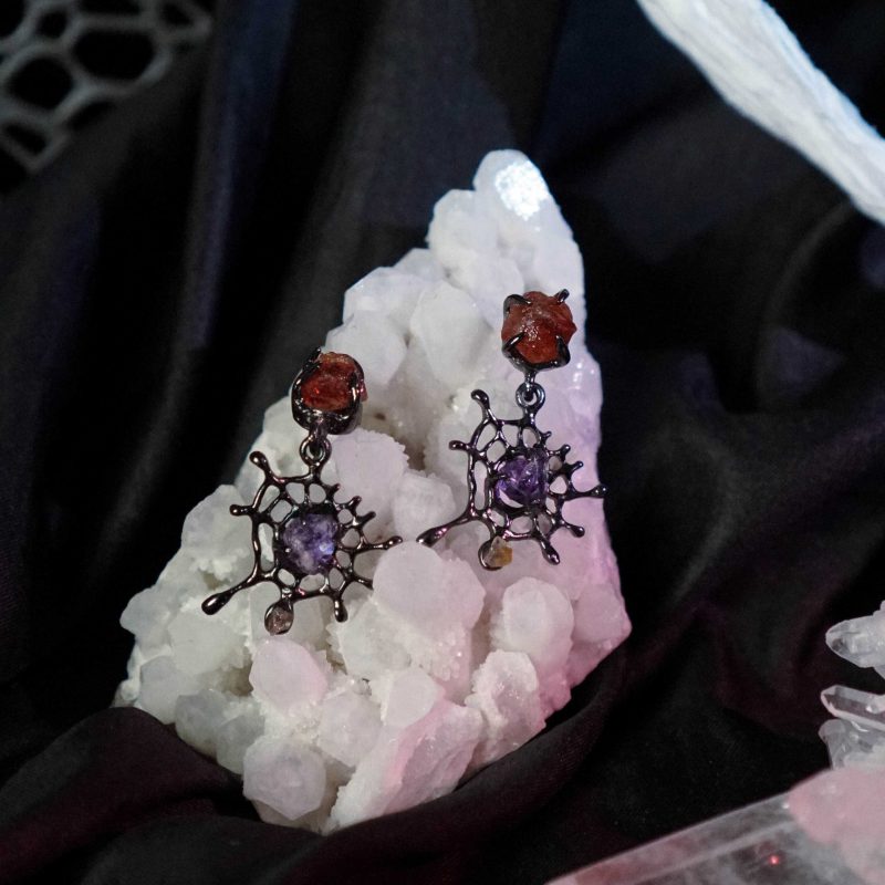 Spider Web Earrings