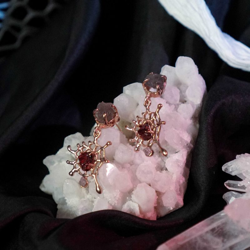 Spider Web Earrings - Image 3