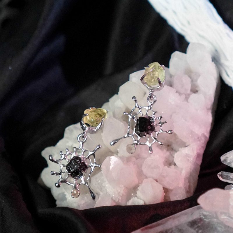 Spider Web Earrings - Image 4