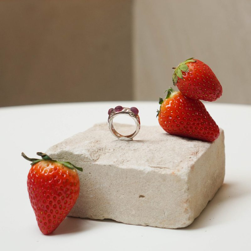 Triple Strawberry Ring - Image 4
