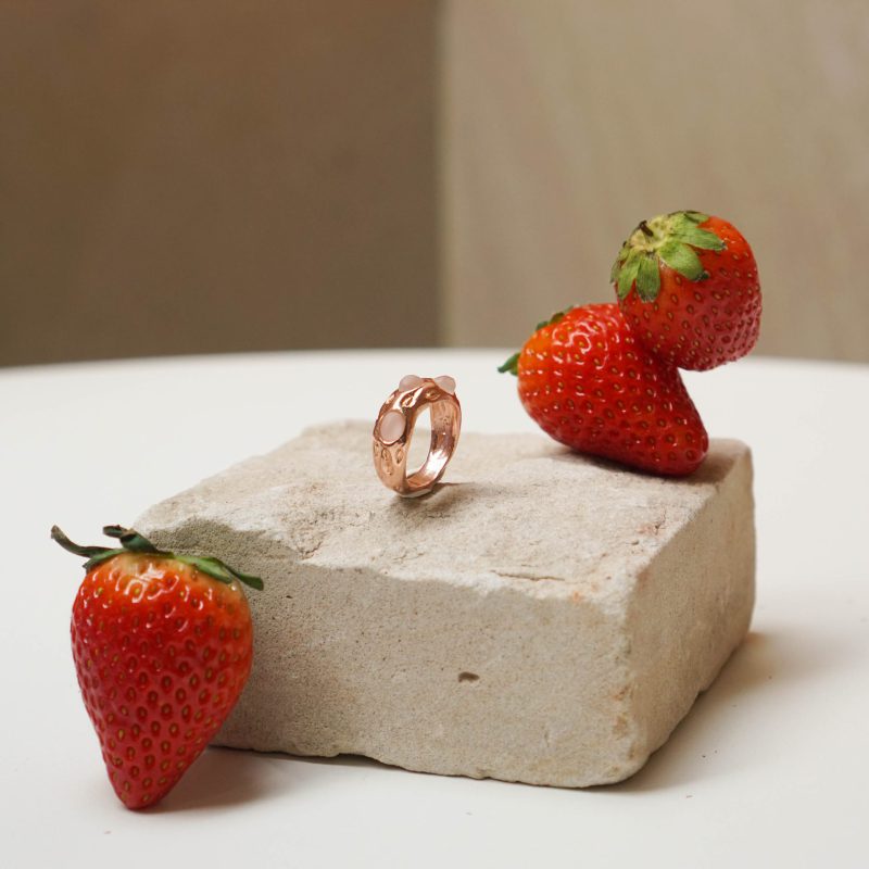 Triple Strawberry Ring - Image 3