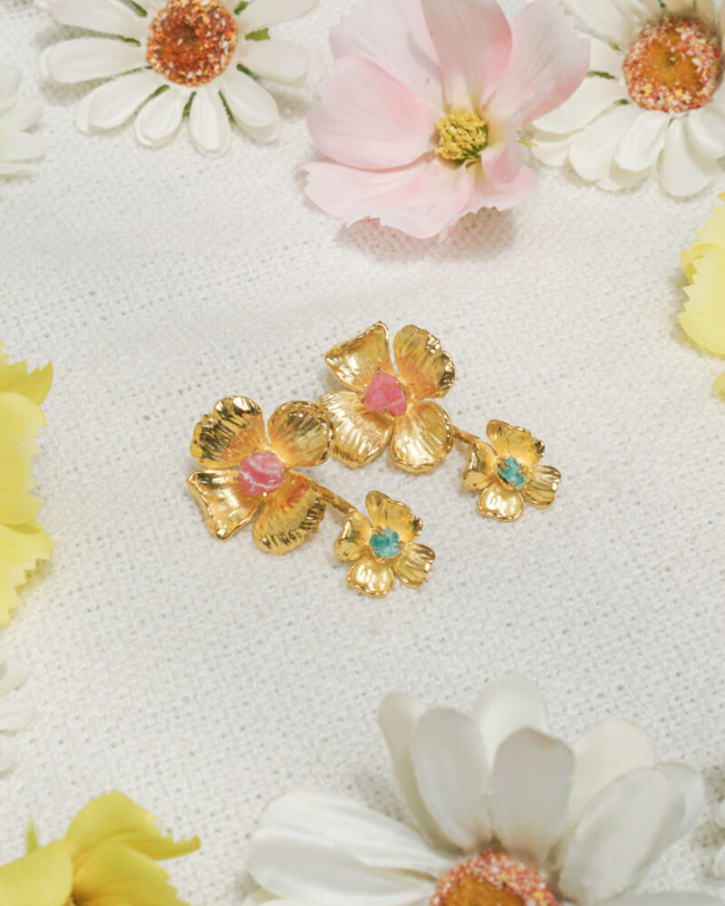 Double Poppy Earrings