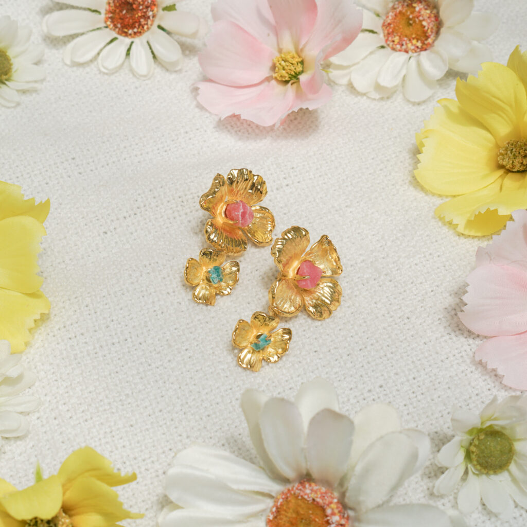 Double Poppy Earrings