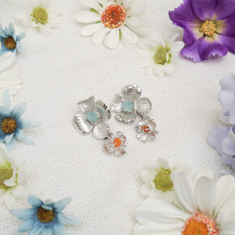 Double Poppy Earrings - Image 7