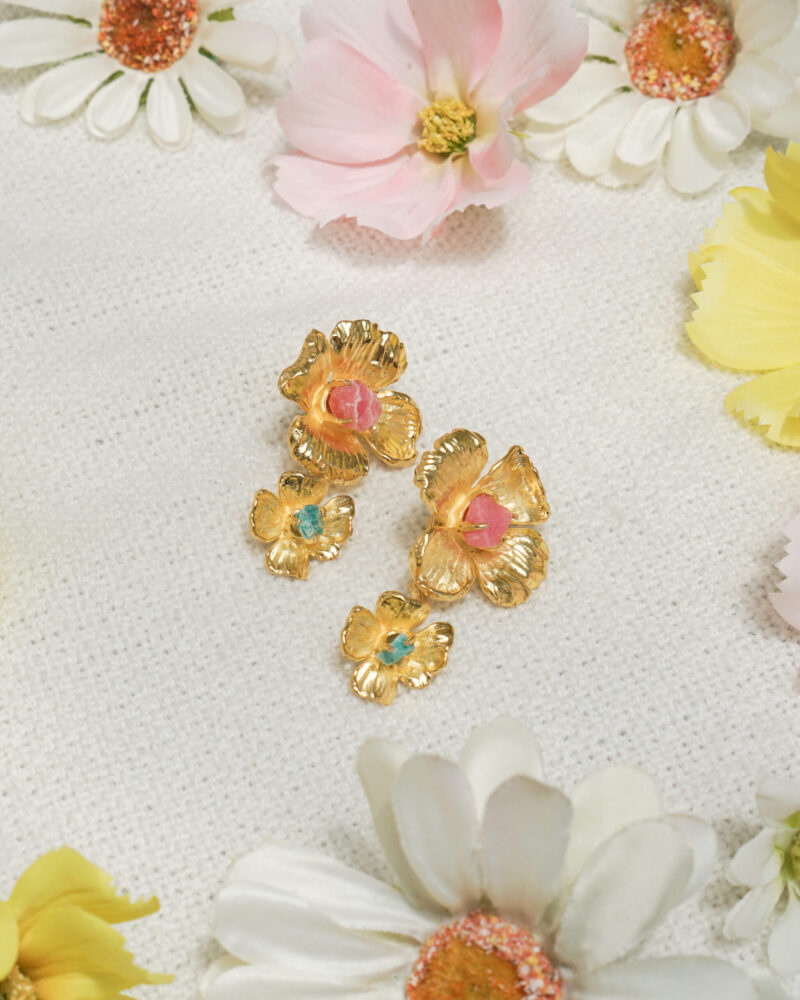 Double Poppy Earrings