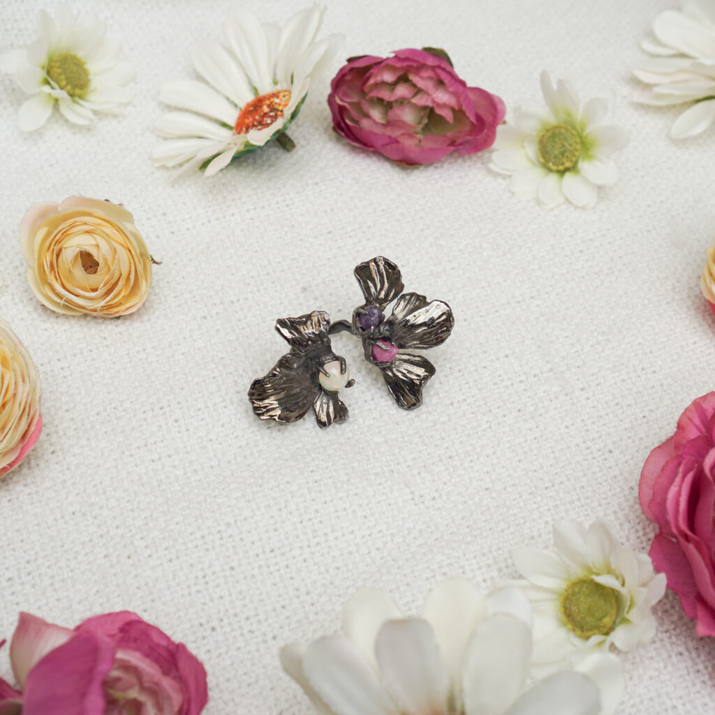 Double Poppy Ring - Image 6