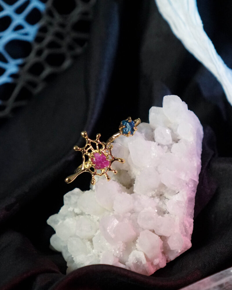 Double Spider Web Ring