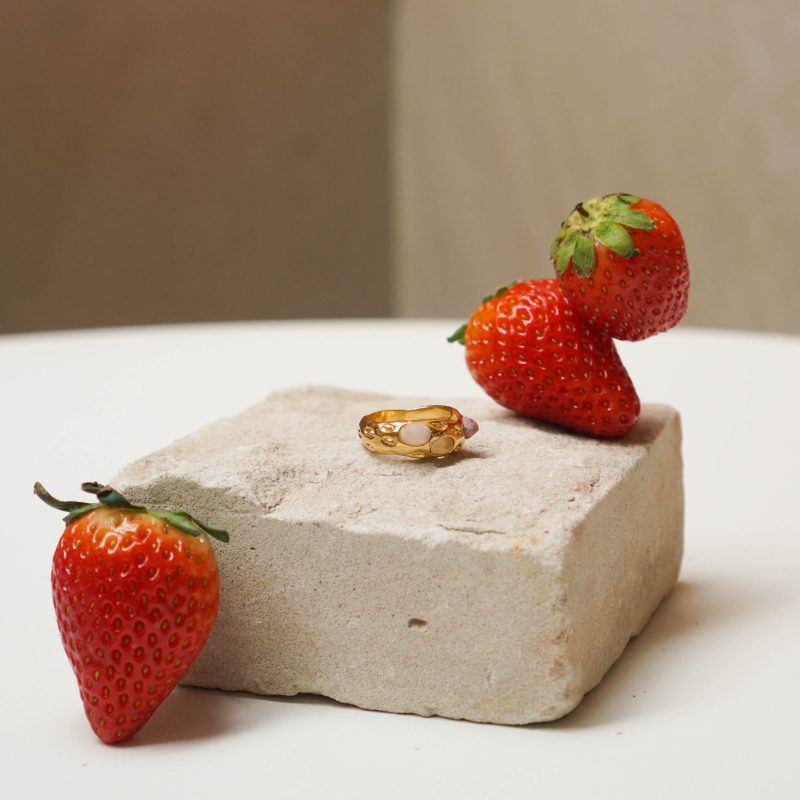 Triple Strawberry Ring - Image 3