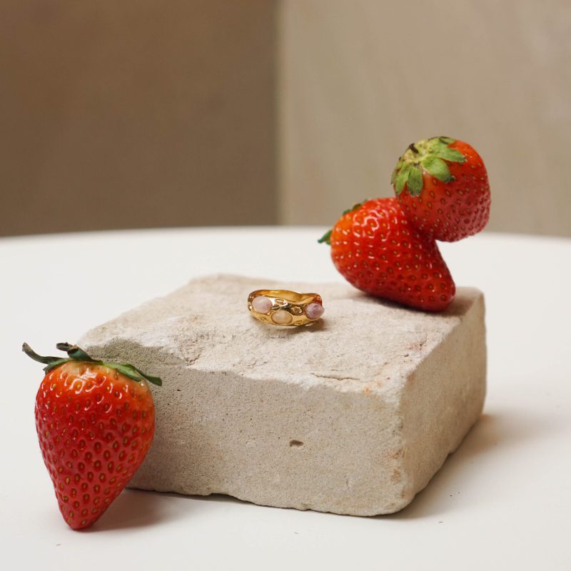 Triple Strawberry Ring - Image 4