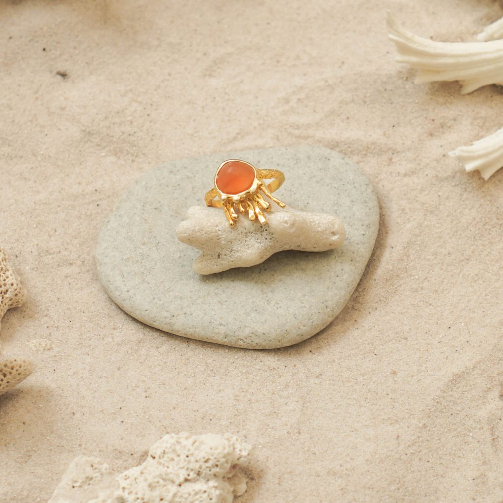 Mini Fire Jelly Fish Ring