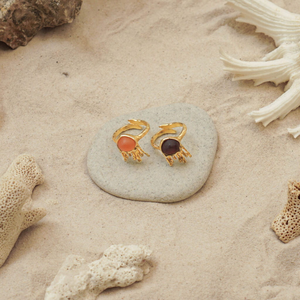 Mini Fire Jelly Fish Ring - Image 2
