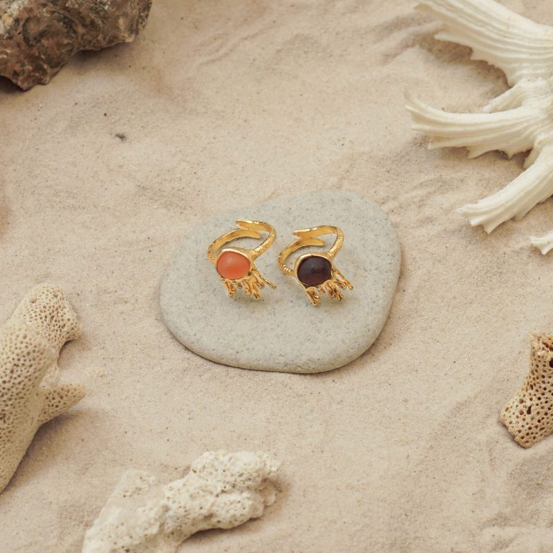 Mini Fire Jelly Fish Ring - Image 2