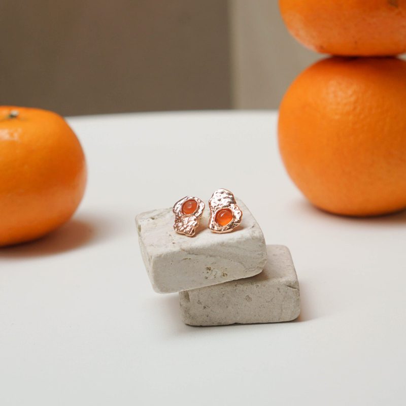 Orange Peel Earrings - Image 2