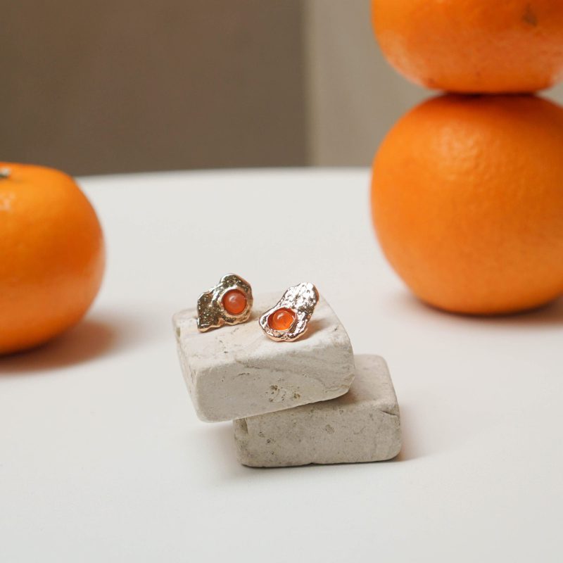 Orange Peel Earrings - Image 3