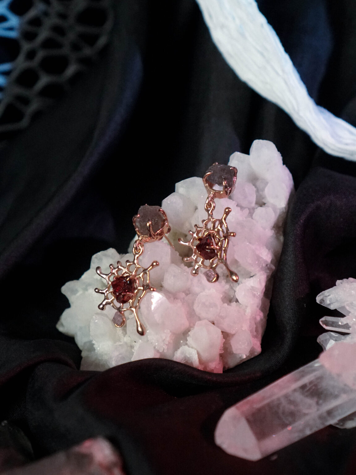 Spider Web Earrings - Image 6