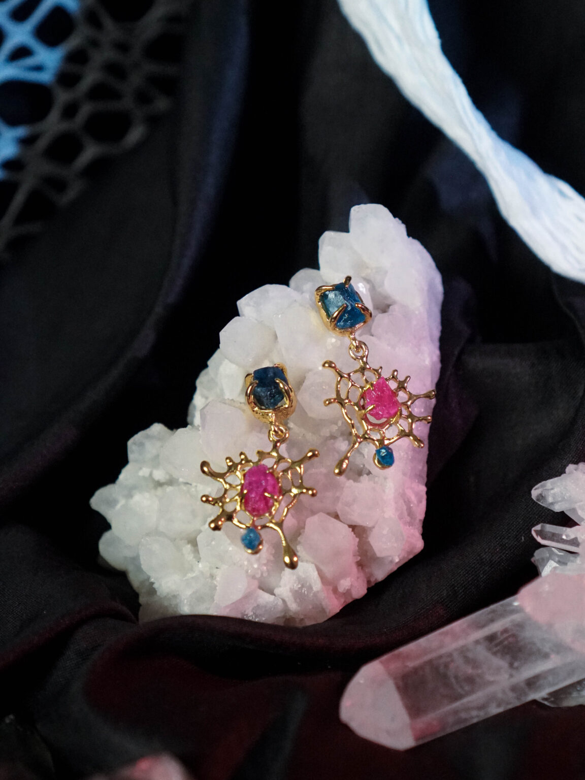 Spider Web Earrings - Image 5