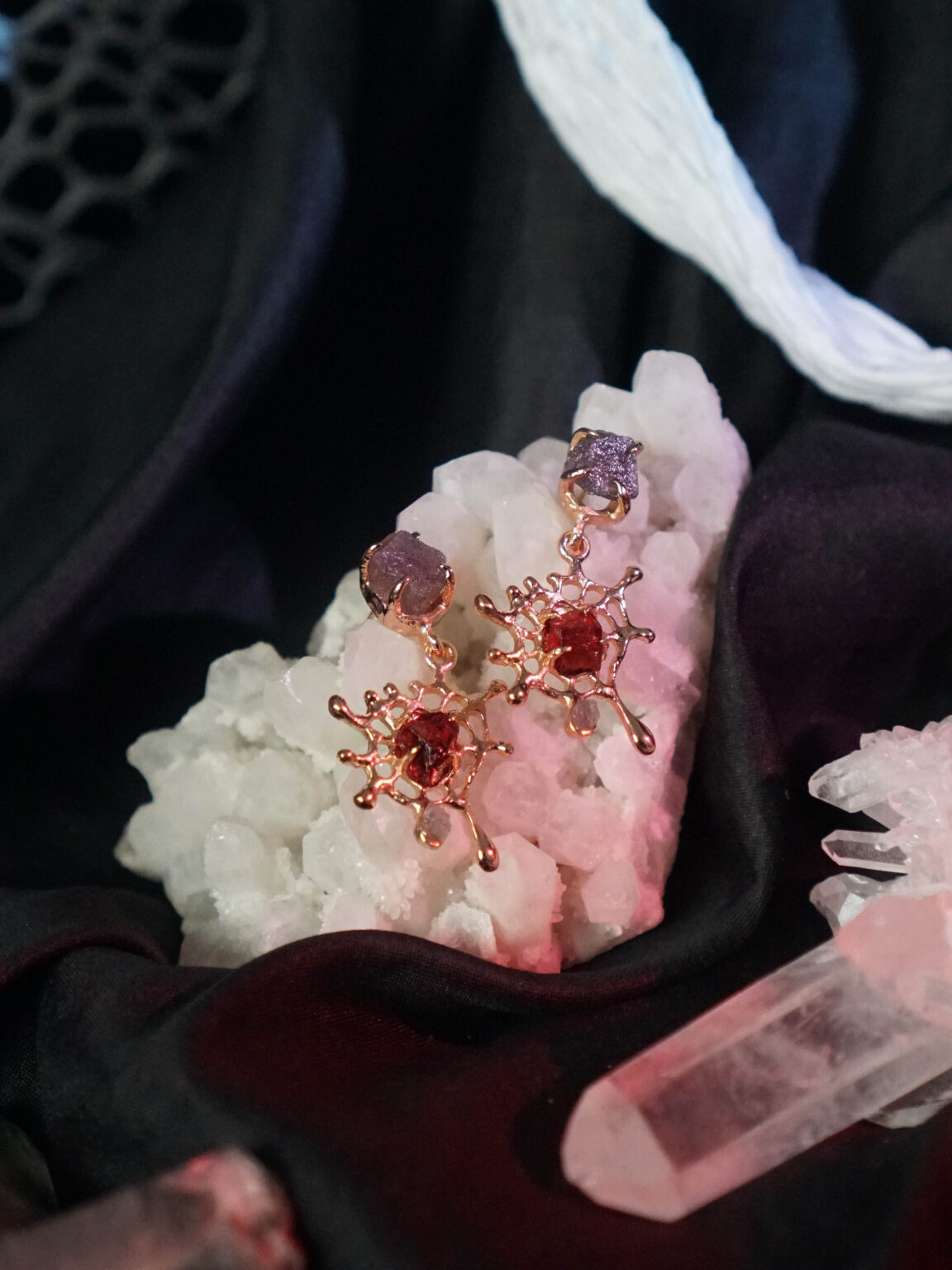 Spider Web Earrings - Image 7
