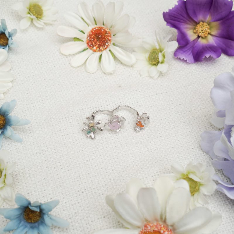 Triple Wildflower Ring