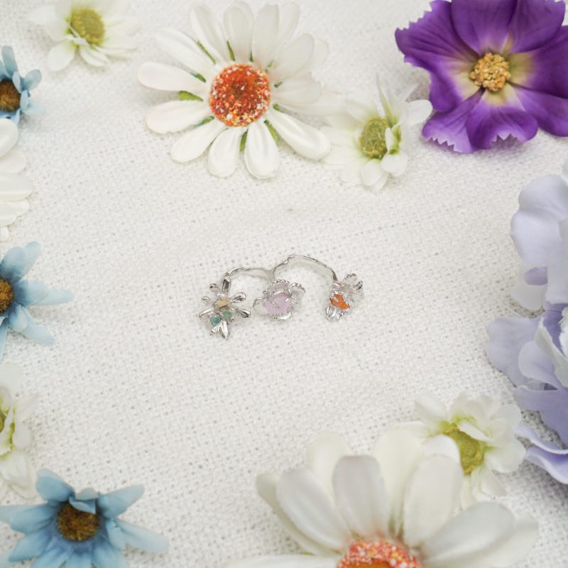 Triple Wildflower Ring - Image 7