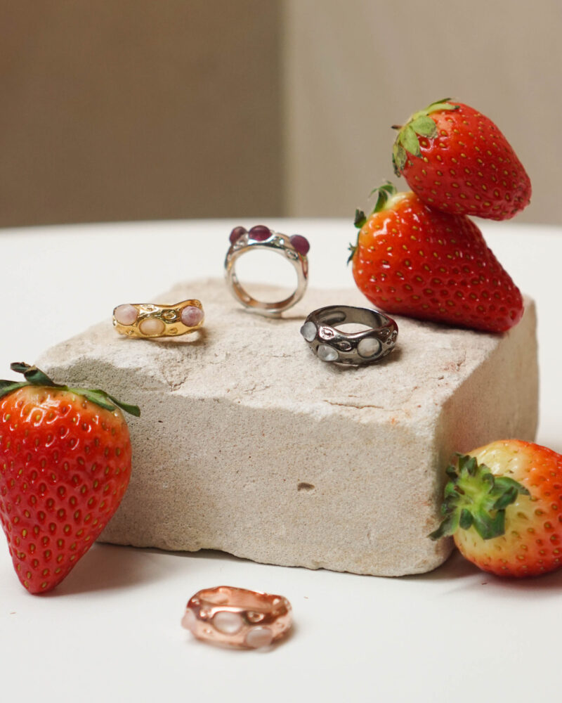 Triple Strawberry Ring