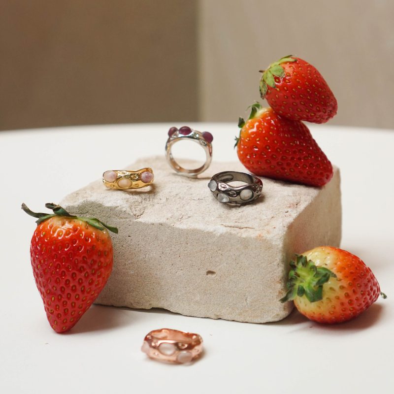 Triple Strawberry Ring