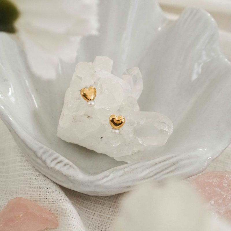 Je t'aime Pearl Earrings