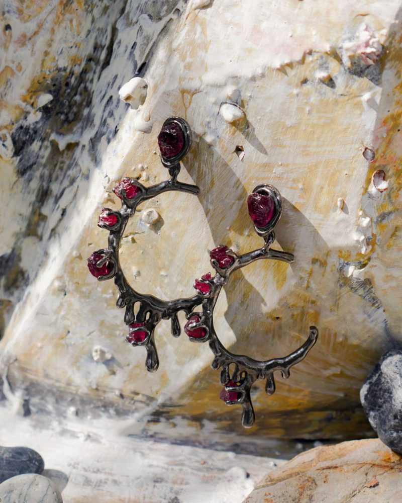 Lava Hoop Earrings