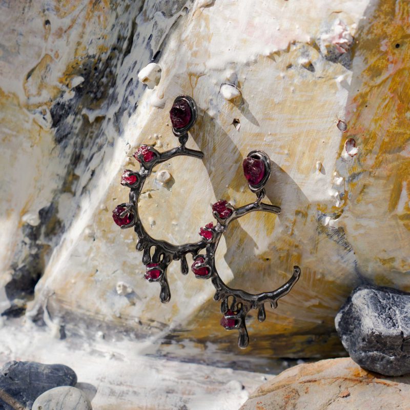 Lava Hoop Earrings