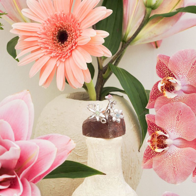 Double Garden of Flowers Ring