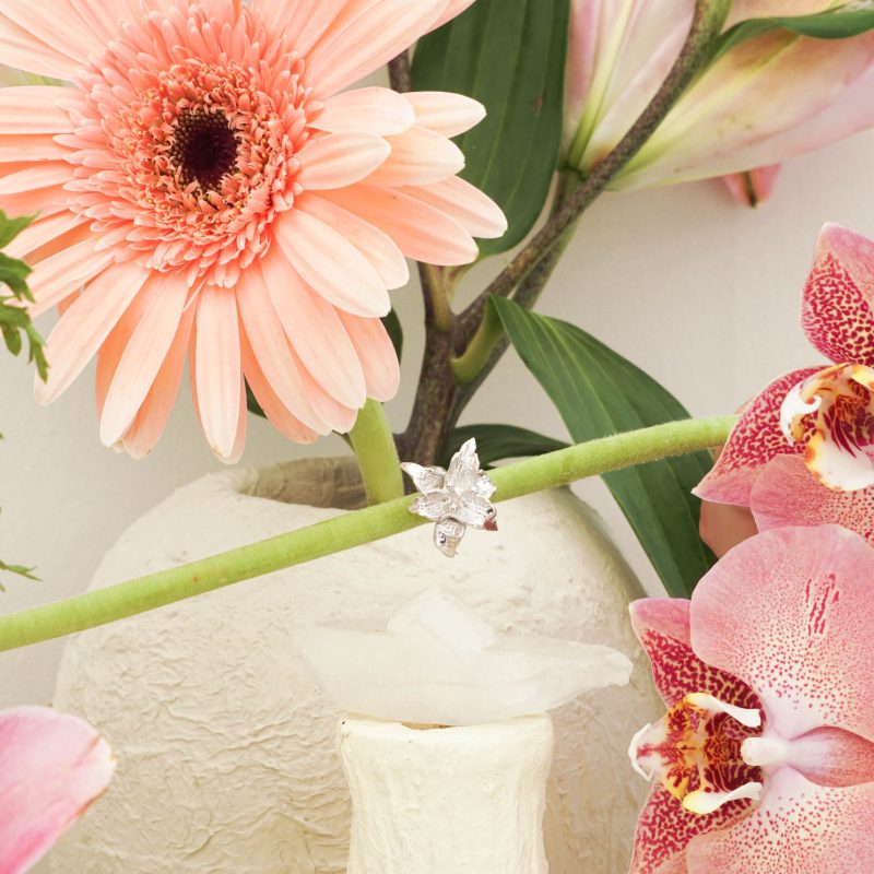 Orchid Ear Cuff