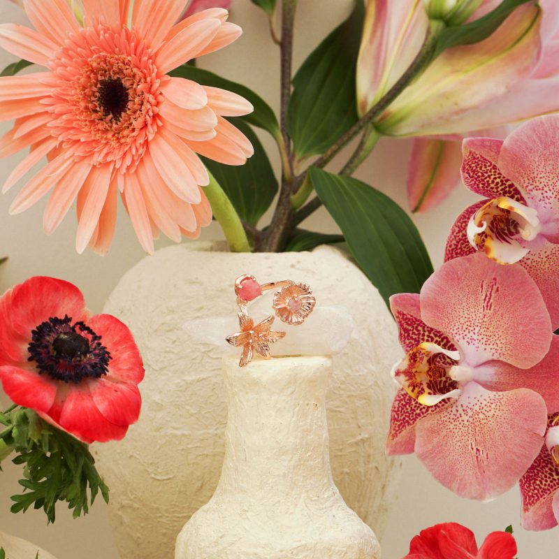 Triple Garden of Flowers Ring - Image 4