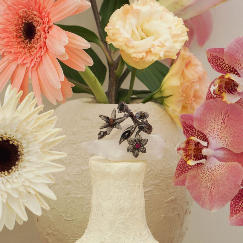 Double Garden of Flowers Ring - Image 3