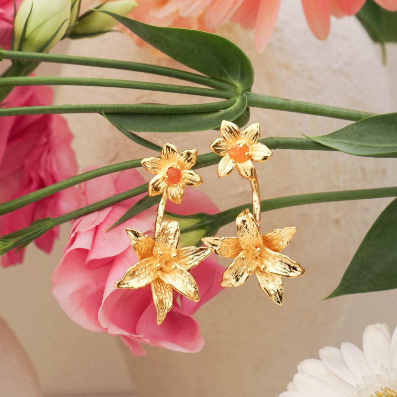 Double Garden of Flowers Earrings - Image 3